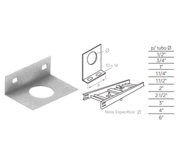 Saída Vertical para Eletroduto EC-LAC 44